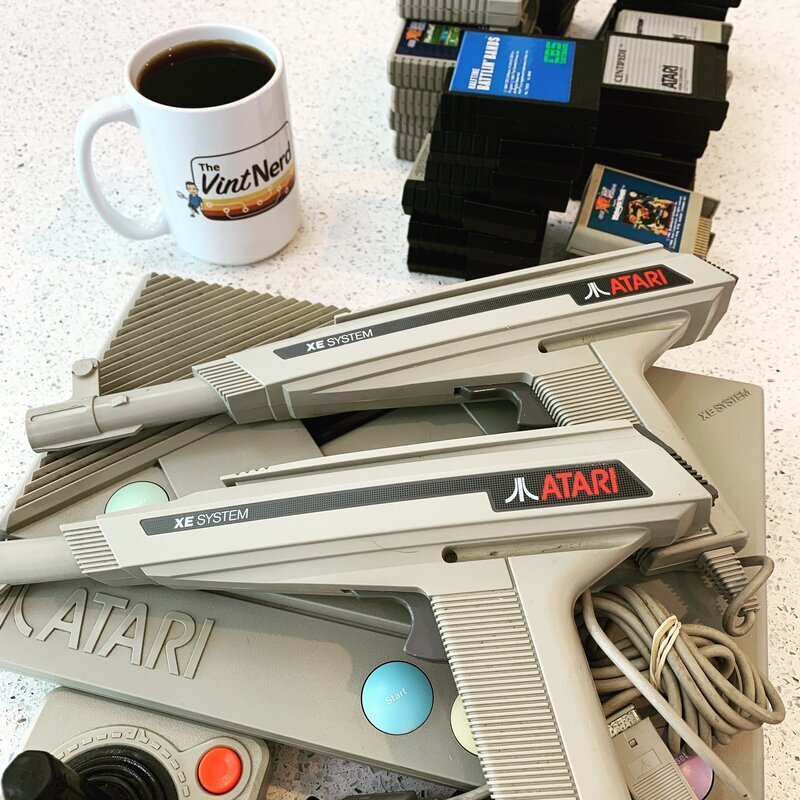 Nice Find: Both Atari Light Guns still have the labels intact on Both Sides! Most units I've bought or seen tend to be missing at least one of the labels. :p

#atari #atari8bit #atarixegs #lightgun #vintagecomputing #retrocomputers #retrogaming #thevintnerd