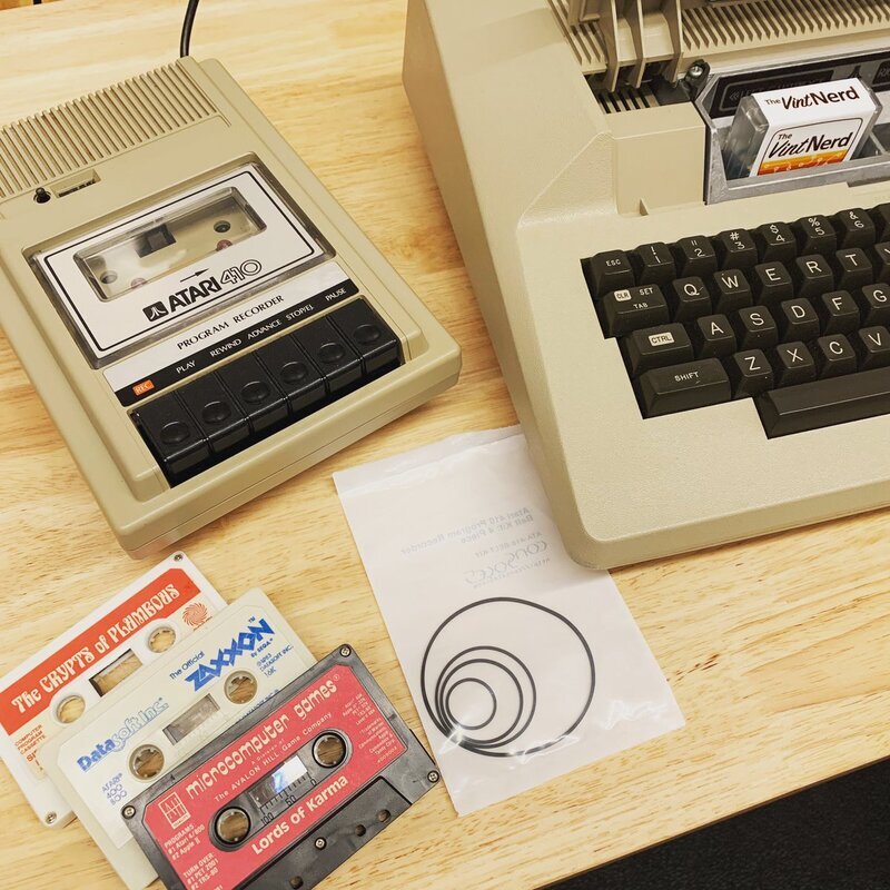 Next Video Project Lined-Up: Replacing Atari 410 belts. Gotta play these games off tape! :)

#Atari #Atari8Bit #Atari410 #VintageComputing #RetroComputers #RetroGaming #TheVintNerd