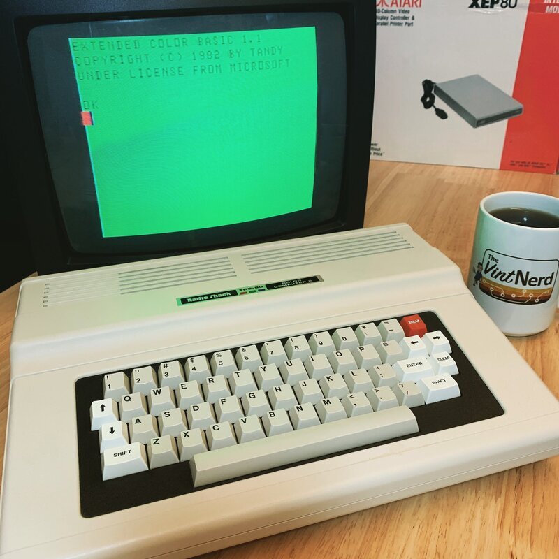 New addition to the studio! I think the first mod will be better video output. □

#CoCo2 #Tandy #RadioShack #TRS80 #TRS80ColorComputer #retrohandhelds #retrogaming #thevintnerd