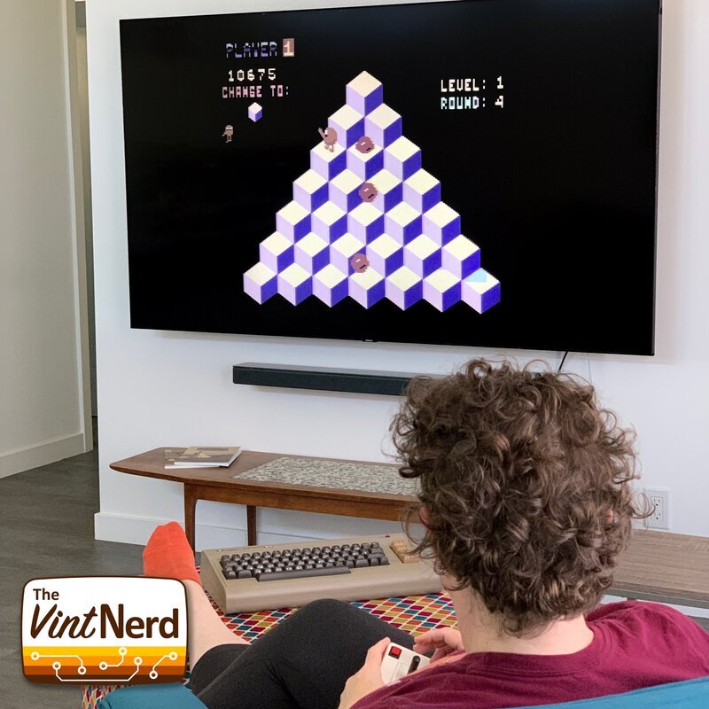 Set your spouse up with their fav childhood game and you don't have to ask for permission or forgiveness ...when the next box arrives later □

#MrsVintNerd #Commodore #Commodore8Bit #C64 #Qbert #VintageComputing #RetroComputers #RetroGaming #TheVintNerd