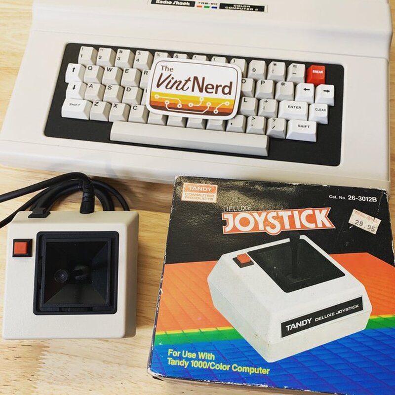 Adjusted for inflation, this Joystick goes for about the same as it did 1985! □

#DeluxeJoystick #TRS80CoCo #TRS80ColorComputer #Tandy #RadioShack #TRS80 #RetroComputers #RetroGaming #TheVintNerd