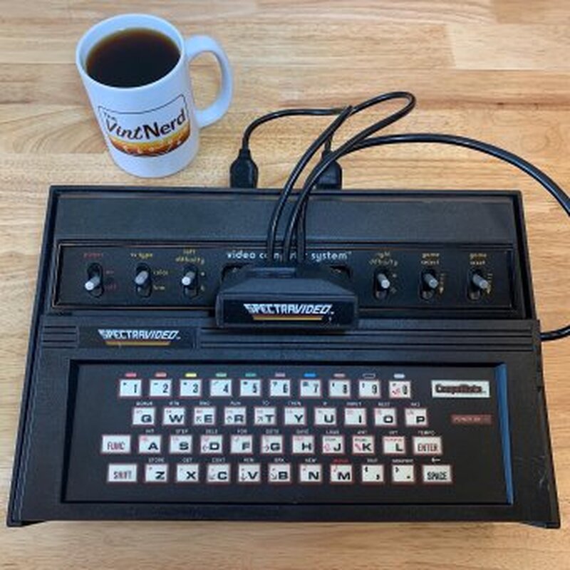Bonus if the Spectravideo CompuMate SV010 home computer peripheral cassette storage interface works! Now the pressure is on to fix this Atari 2600. □

#Spectravideo #CompuMate #SV010 #Atari #Atari2600 #AtariVCS #VintageComputing #RetroComputers #RetroGaming #TheVintNerd