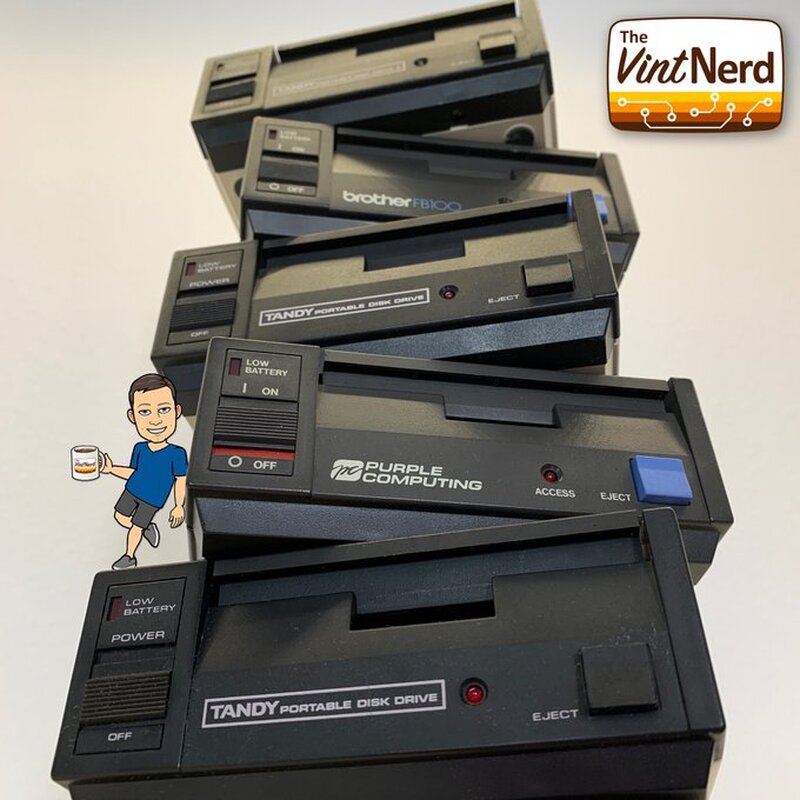If only the Model 100/102/200 Laptops had multiple serial ports. Could you imagine the Storage!? :p

#Tandy #RadioShack #TRS80 #Model100 #M100 #ModelT #TandyPortableDiskDrive #TPDD #VintageComputing #RetroComputers #RetroGaming #TheVintNerd