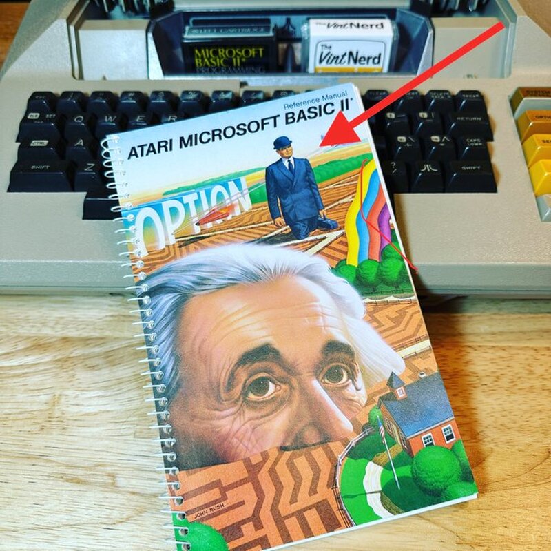 Who is this Man? Why did they give him no legs?? Did they use them for the II moniker??? □

#Atari #MicrosoftBasic #40YearMystery #TheWalrusWasPaul #VintageComputing #RetroComputers #RetroGaming #TheVintNerd