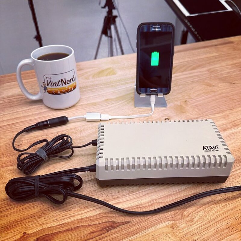 I've created the world's oldest USB phone charger! □□

#Atari #Atari8Bit #USBCharger #VintageComputing #RetroComputers #RetroGaming #TheVintNerd