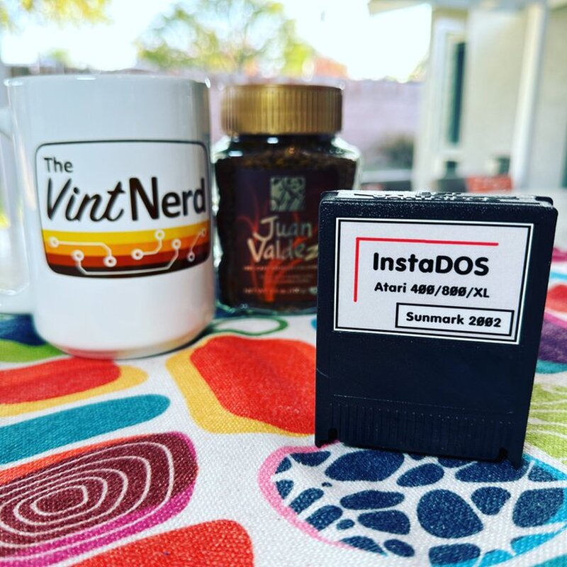 Sometimes, just sometimes.. I like my DOS like I like my Coffee

#Atari #Atari8Bit #AtariXL #InstaDOS #Sunmark #JuanValdez #InstantCoffee #VintageComputing #RetroComputers #RetroGaming #TheVintNerd