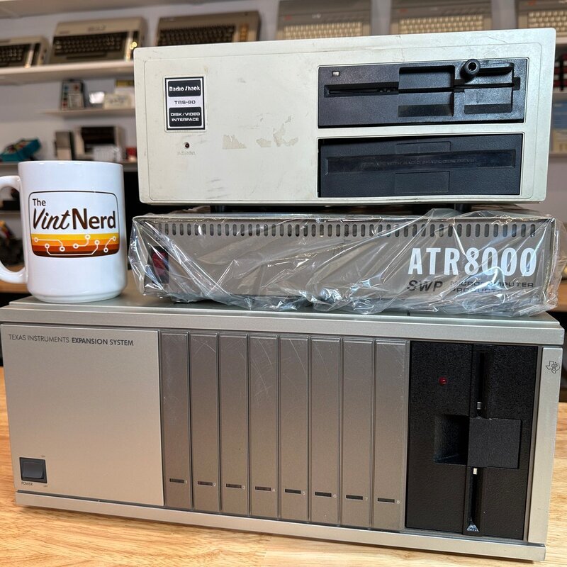 I Can't Decide: Which Expansion Box should I clean-up & test first in a video?

1 - The Why, just why did they make this... TRS-80 Disk/Video Interface?

2 - The Dead cockroaches quarantined... Atari ATR8000?

3 - Or, the Oh, Oooh! My Back... TI Peripheral Expansion System?

#TRS80 #TRS80DVI #Atari #Atari8Bit #ATR8000 #TI99 #TIPEB #VintageComputing #RetroComputers #RetroGaming #TheVintNerd
