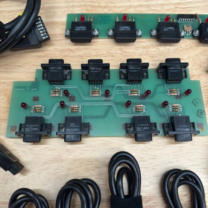 Picked up some interesting Atari diagnostic cables and adapters this past week. Some definitely used with SALT. Some, like the female-to-female joystick cables, have me wondering. □

#Atari #Atari8Bit #AtariSALT #Atari5200 #VintageComputing #RetroComputers #RetroGaming #TheVintNerd
