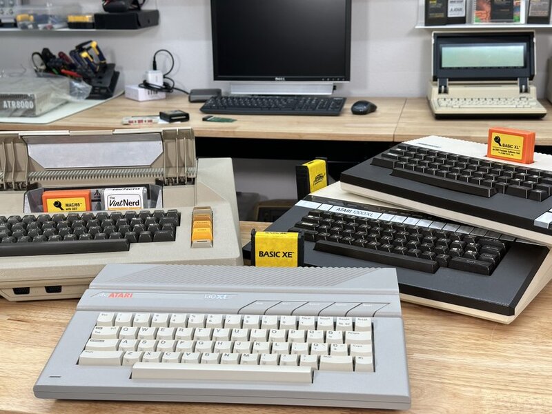 OSS had it going on in the day! □ (Also showing some fun cartridge port extensions)

#MAC65 #OSSMAC65 #BASICXL #BASICXE #Action #OSSAction #Atari #Atari8Bit #Atari800 #Atari1200XL #Atari800XL #Atari130XE #VintageComputing #RetroComputers #RetroGaming #TheVintNerd