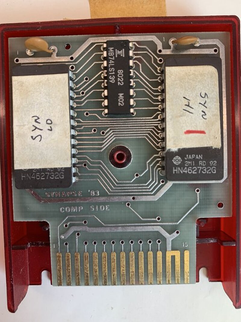 A 1980's SynAssembler Cartridge in Beautiful Synapse Red. This Atari 8-Bit 6502 Assembler programming cartridge from Synapse Software was available by special order.

#Synapse #SynapseSoftware #SynAsm #SynAssembler #SynapseAssembler #Assembler #Atari #Atari8Bit #Atari800 #VintageComputing #RetroComputers #RetroGaming #TheVintNerd